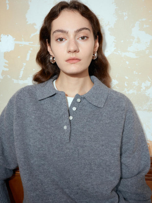 Corin Wool Polo Sweater